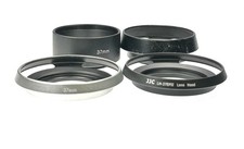 Unbranded 37mm Screw-In Metal Lens Hood Shades Lot of 4 Hoods