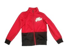 Nike Air Jordan Full Zip Track Jacket Size MEDIUM 5-6 BOYS Red Black