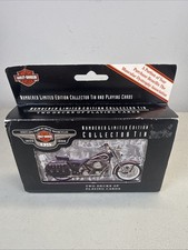 1998 Harley Davidson 95th Anniversary Collector Tin and 2 Decks Playing Cards