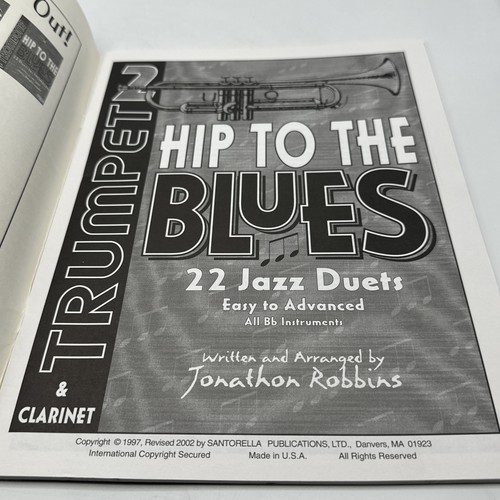 Santorella Hip To The Blues * Book 2 * Jazz Duets for Trumpet Includes CD 2002 - Picture 4 of 6