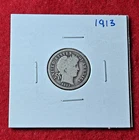 1913 P Barber Dime - Scarce Better Date - 90% Silver