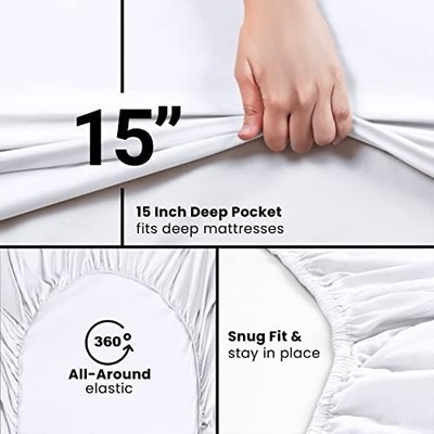 Utopia Bedding Cal King Spannbetttuch   Bettlaken   Tiefe Tasche   weiche