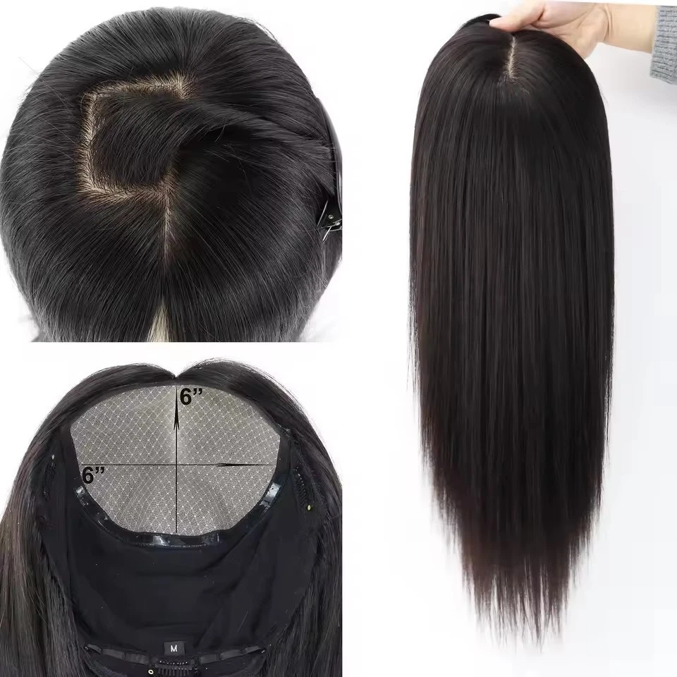 6x6" Silk Base Wig Human Hair Breathable Silk Top Full Lace Wigs Natural Scalp - Изображение 3 из 4