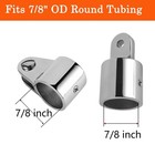 4PCS Bimini Top Eye End Cap, Boat Fittings Marine Hardware 316 Stainless Stee...