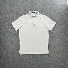 Greyson Polo Shirt Mens Small White Short Sleeve Golf Performance Casual Adult