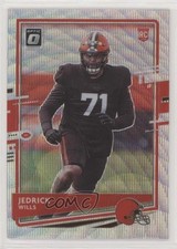 2020 Panini Donruss Optic Rookies Wave Prizm 79/199 Jedrick Wills #119 5y5