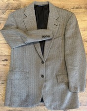 Vintage POLO Ralph Lauren Herringbone Jacket -MADE in the USA 1980 s - 42R