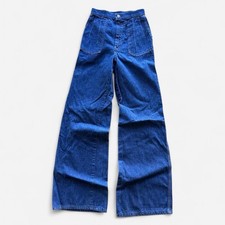 Vintage Levi  s Orange Tab Dark Wash 70  s Ultra Flare Jeans 23  