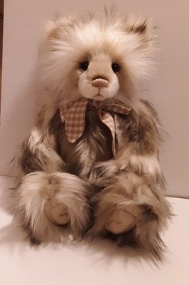 Charlie Bears Ashdown, 14'' Bear, 2024 Labyrinth Collection, Taupe & White, Used