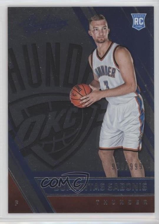 2016-17 Panini Absolute Rookies 970/999 Domantas Sabonis #170 Rookie RC 0v9