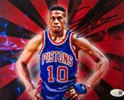 Dennis Rodman Signed METALLIC Photo 8x10  NWO Bulls Worm Autograph HOF JSA HOGAN
