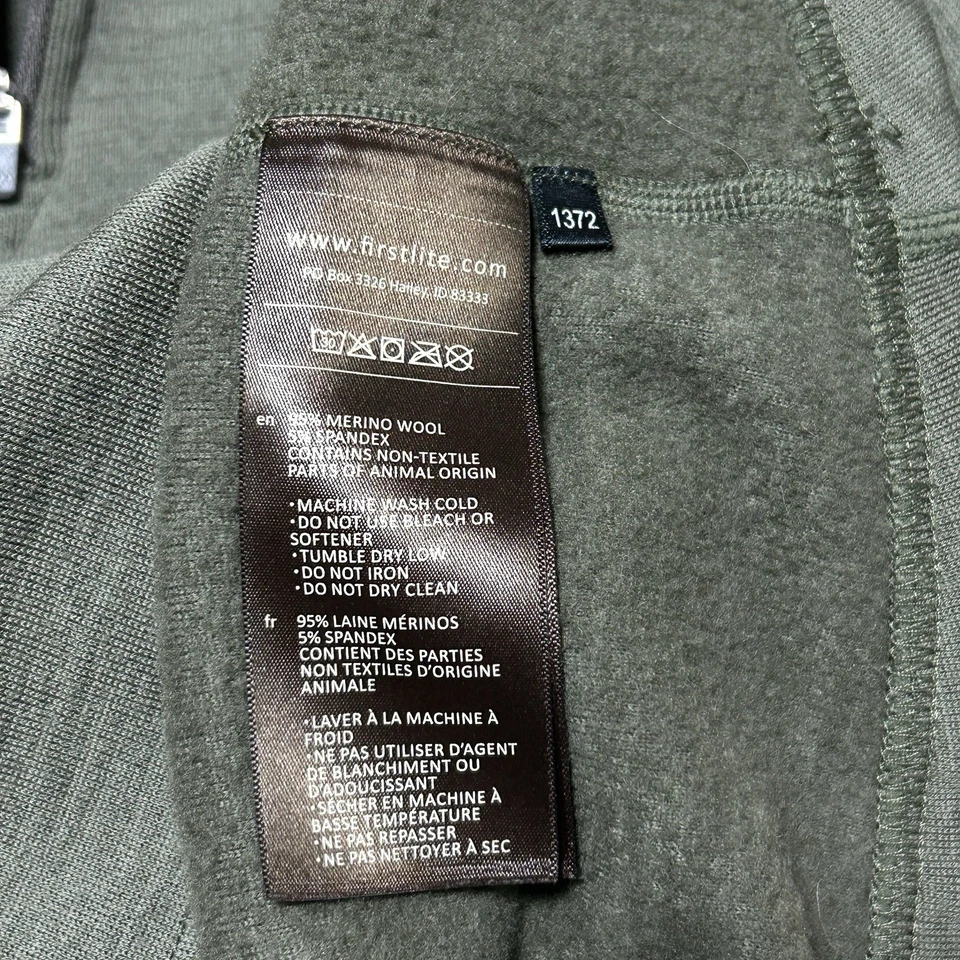 First Lite Furnace Merino 1/4 Zip Top Womens XS Base Layer Ski Winter Hunting - Image 4 of 4