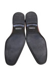 Magnanni Brown Burnished Leather Toe Strap Loafer Sip On Dress Shoe SZ 9M — photo 6