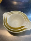 Vintage Pyrex Shenandoah Cinderella Mixing Bowls, 3 pc Nesting Set 441 443 444