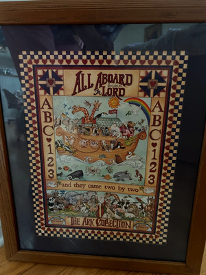 Home Interior By Gail Brown ''All Aboard said the Lord ABC They comes by P22''X18''