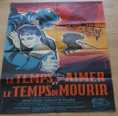 Filmplakat EA Le Temps d'aimer et le temps de Mourir  John Gavin, L. Pulver