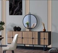 Sideboard Anrichte Mit Spiegel Luxus Garnitur Kommode Holz Kommoden 193Cm