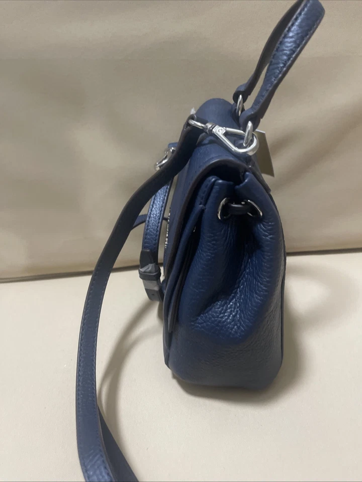 Новый с Ярлыками MICHAEL KORS Riley маленький клапан - темно-синий шагреневой кожи мини рюкзак - Изображение 4 из 4