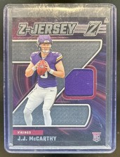 2024 Panini Zenith JJ McCarthy Z-Jersey RC Jersey Rookie #ZJ-9 Vikings