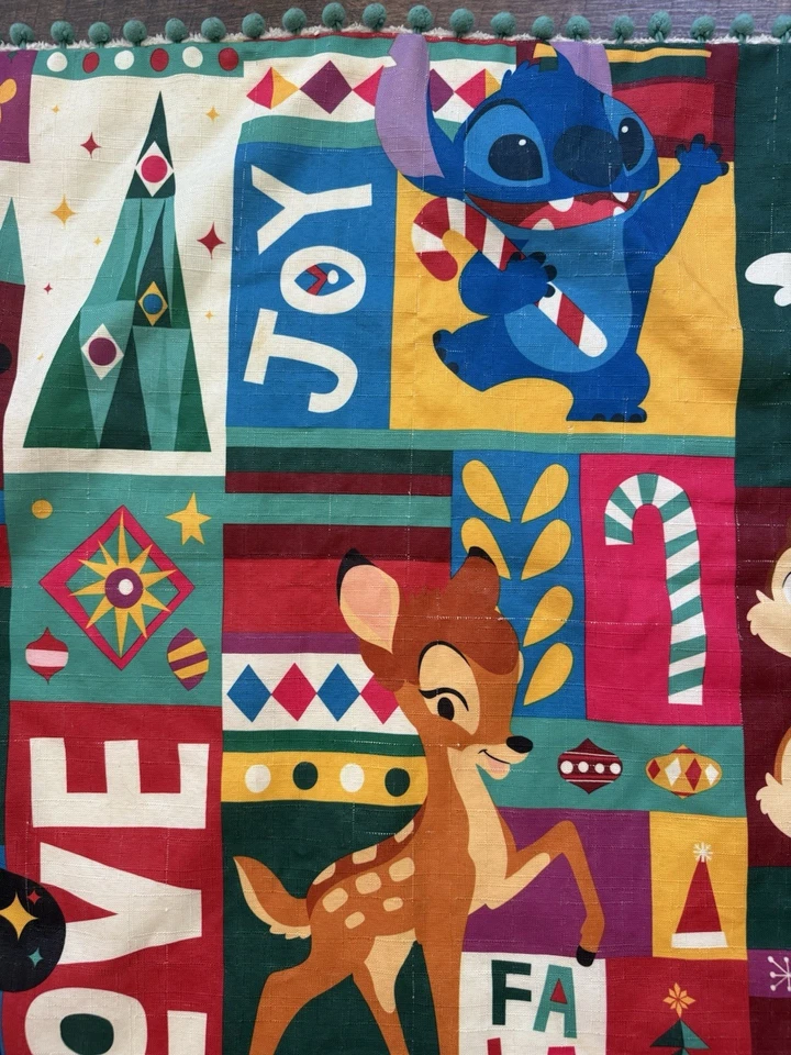 ✨MANTA PERSONAJE NAVIDAD PARQUES DISNEY POM POM FLECOS FORRADA POLAR RETIRADA✨ Foto 3 de 4