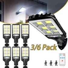 3/6X Outdoor Solar Wall Light LED Motion Sensor Bright Flood Street Lamp 3 Modes