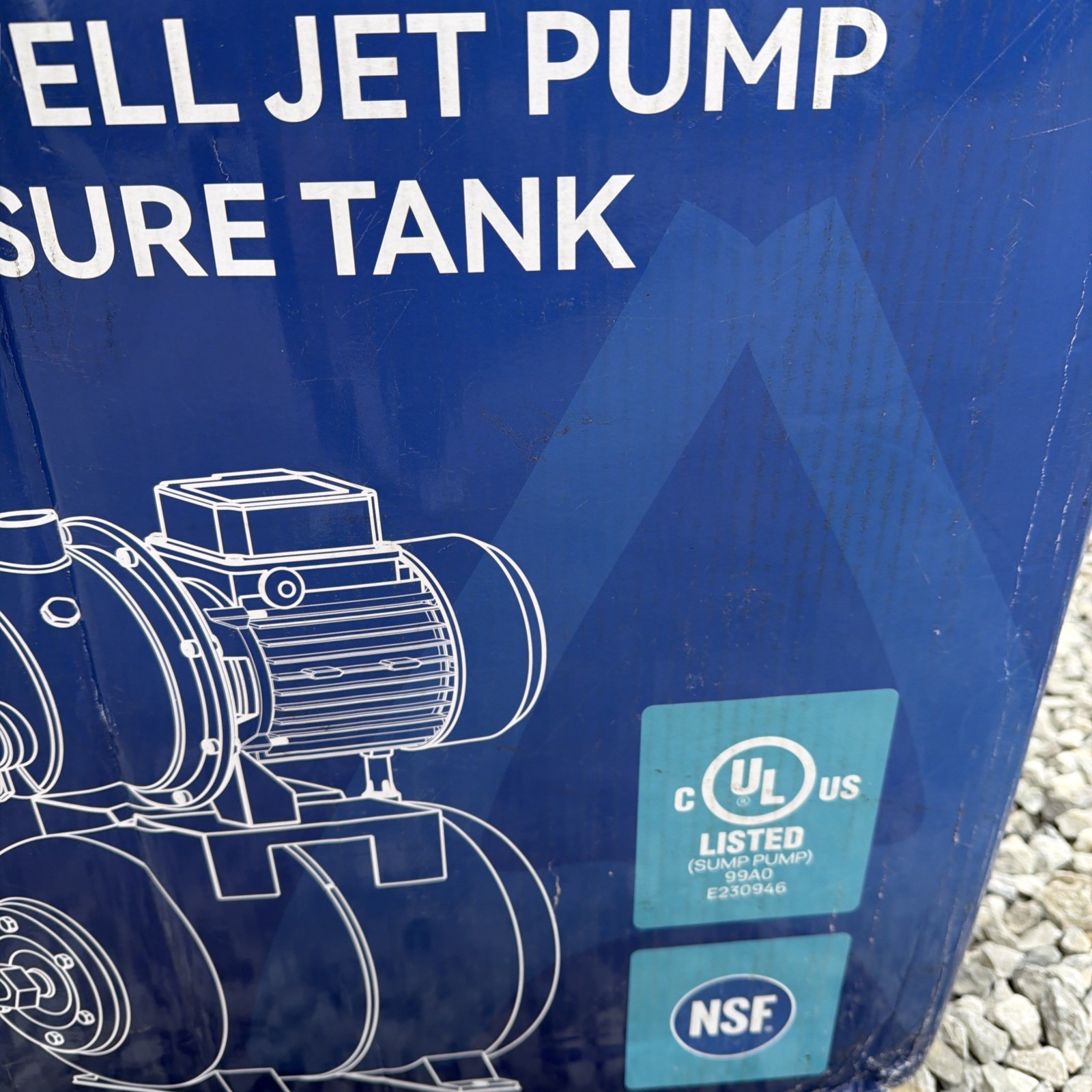 AquaStrong PGA150 Shallow Well Jet Pump with Pressure Tank 1.6HP