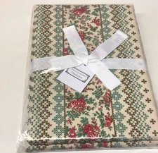 The Company Store Villa D’Ascoli Rose Stripe Tablecloth-70X120