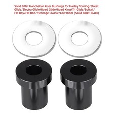 Solid Billet Handlebar Riser Bushings for Har...
