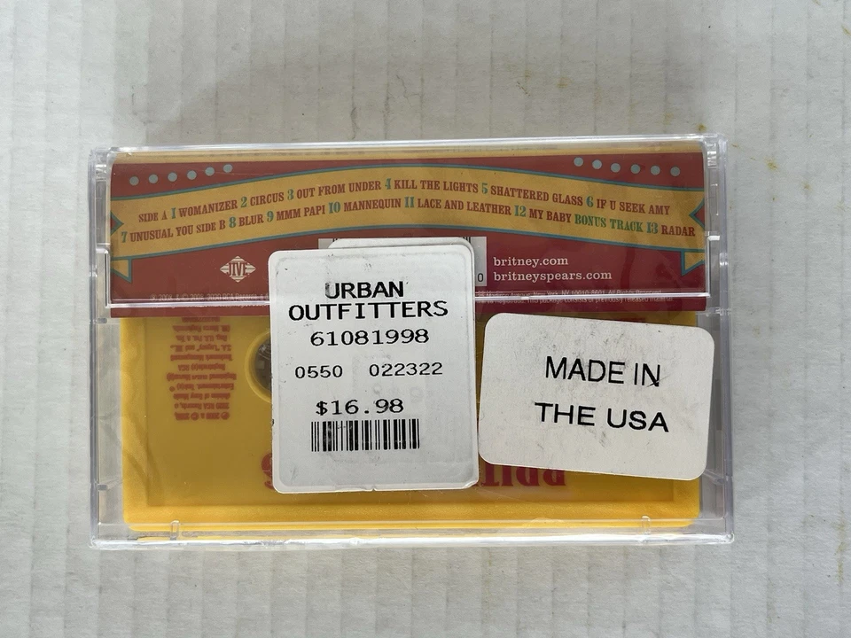 Britney Spears Circus Cassette Tape New Sealed - Image 3 of 4