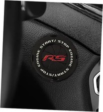 Rotary Push Start Button Cover, Car Engine Push to Start Accessories, RS