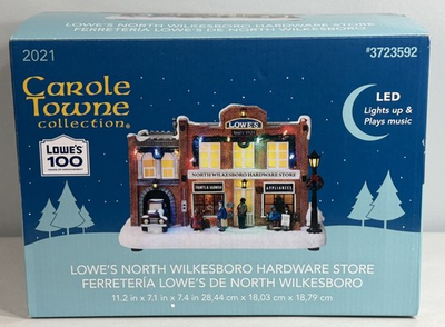 #ad Carole Towne 2021 LED Lowe#x27;s North Wilkesboro Hardware Store Musical EUC $63.24