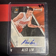 2015-16 Panini Threads Signage /99 Low Print Number Alex Len