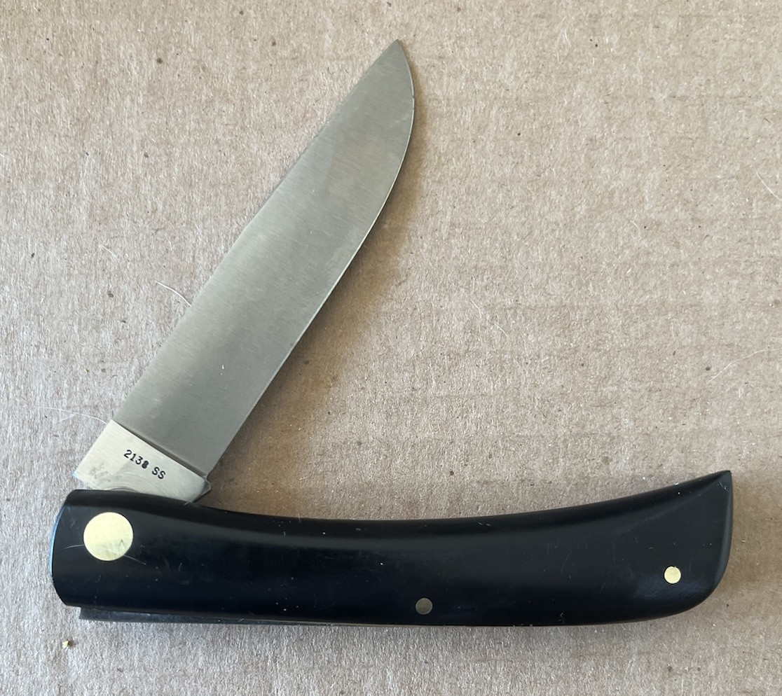 Vintage 1971 Case XX Knife 9 Dot 2138 SS Sodbuster USA Excellent