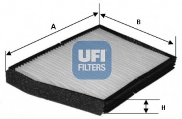 Innenraumfilter UFI 53.099.00 Partikelfilter FüR Renault Laguna 1 16V B568 B561-image