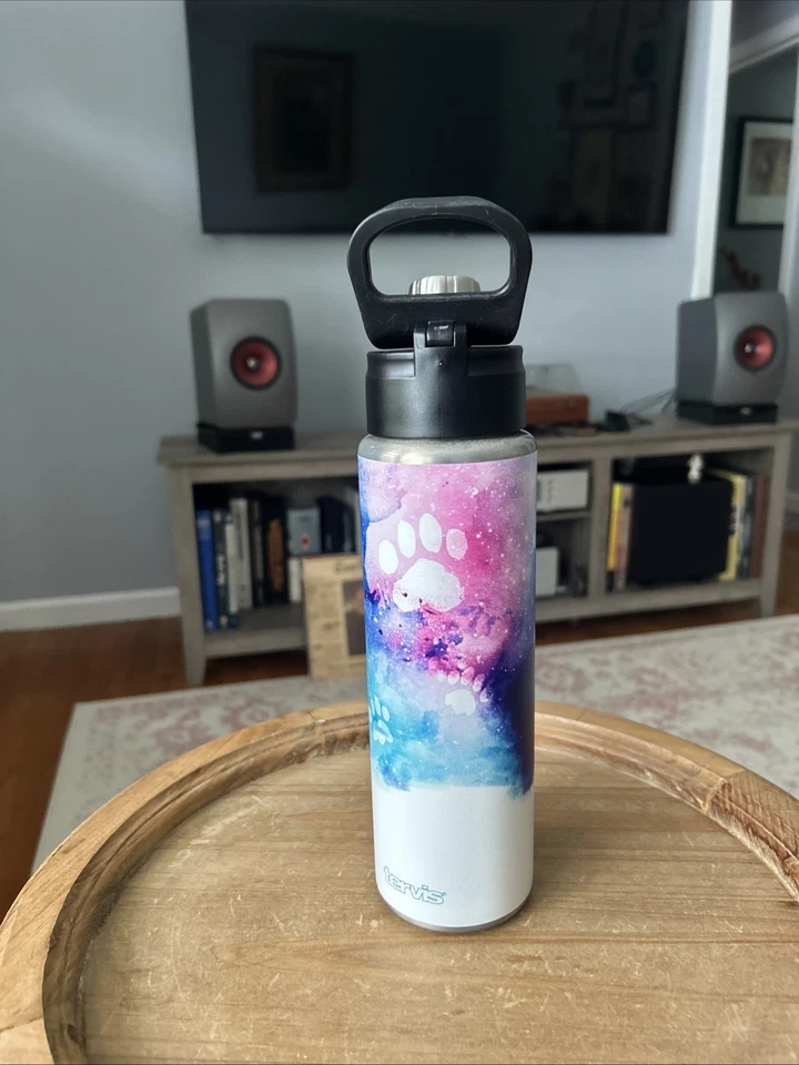 Tervis "PAW PRINTS" Vaso Botella Boca Fría Ancho Inoxidable 24 Oz. Foto 2 de 4