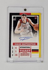 RC AUTO Isaiah Hartenstein 2017 Contenders Draft Picks International Ticket NBA
