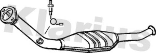 Catalyseur 321101 Klarius pour remplacer une ligne d'échappement usée ou bruyante