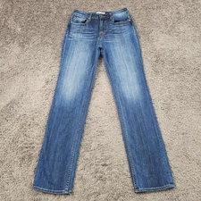 Vigoss Jeans Womens 28 Straight Mid Rise Stretch Fade Essential Ace 25x31