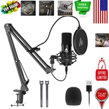 Professional USB Microphone Kit with 192kHz/24Bit Sound for Streaming  Podcasts