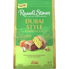 Russell Stover Dubai Style Milk Chocolate with Pistachio Butter Crispy Kataifi