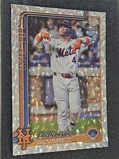 Francisco Alvarez #171 New York Mets Silver Cracked Foil Topps