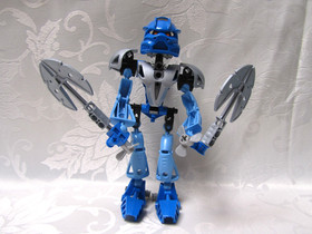 VINTAGE LEGO BIONICLE 8570 GALI NUVA 2002 WITH INSTRUCTIONS CANISTER NO LID USED