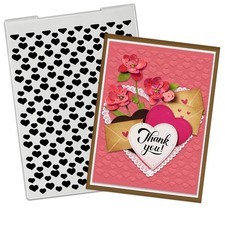 Hearts Plastic Embossing Folders for Valentin...