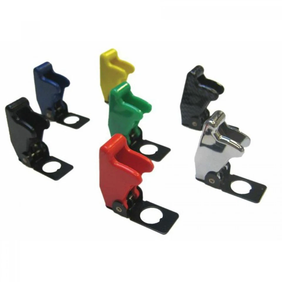 Cubierta de seguridad para interruptor de palanca Race - fibra de carbono Foto 2 de 4