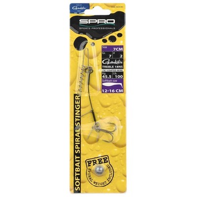 SPRO Spiral Stinger Rig Zanderangeln Hechtangeln Edelstahl Gamakatsu Hooks Soft