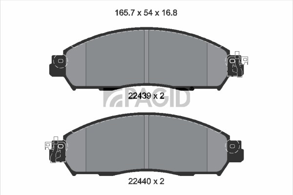 Bremsbelagsatz BremsklöTze FüR Nissan NP300 Navara Pick-Up D23 Renault-image
