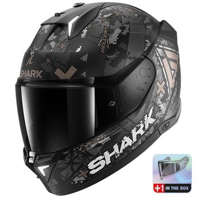 Shark SKWAL i3 Hellcat schwarz/chrom/anthrazit Sport Touring Urban Motorrad...