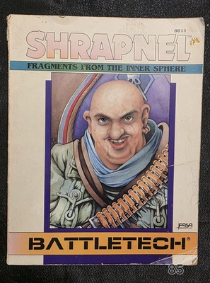 #ad FASA Battletech Shrapnel Fragments From the Inner Sphere #8611 RPG Vtg. 1988 $40.00
