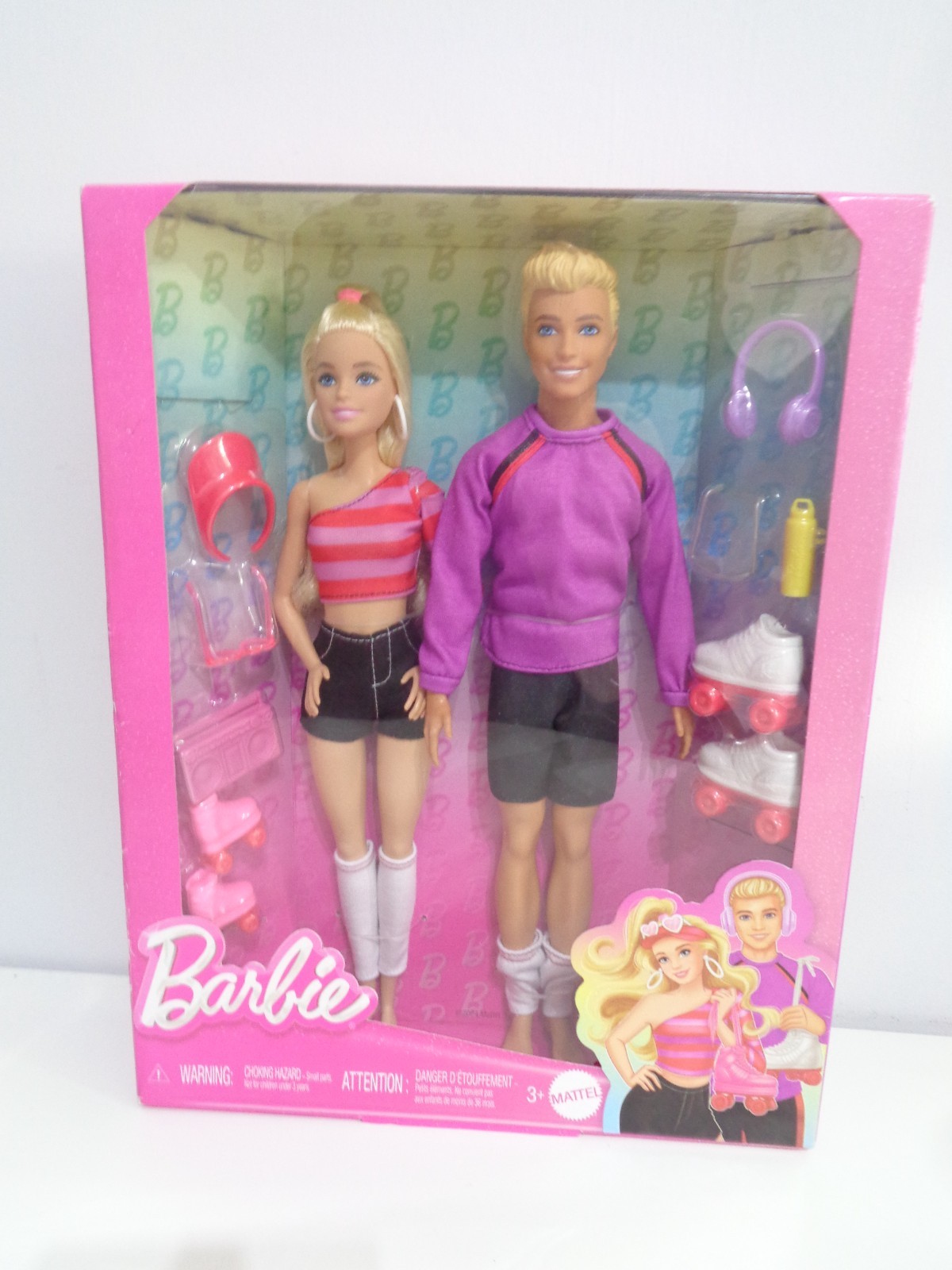 Barbie and Ken Fashionista Dolls Roller Skating Set 2024 - New in Box