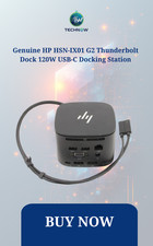 Genuine HP HSN-IX01 G2 Thunderbolt Dock 120W USB-C Docking Station